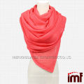 Pink Knitted Cashmere Scarf with Hollows